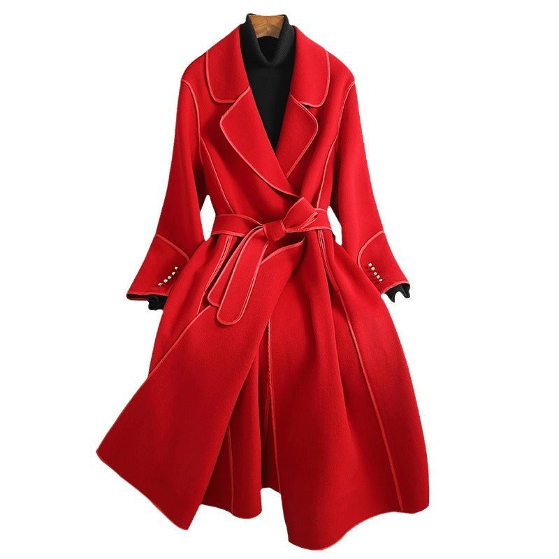 Charlotte Belted Slim-Fit Wool Coat