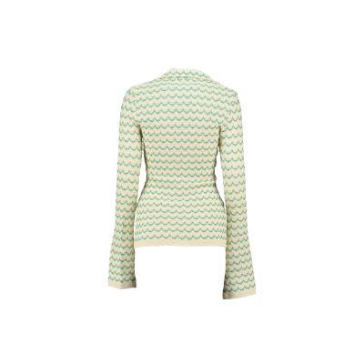 Sienna Wave-Textured Cotton Knit Shirt