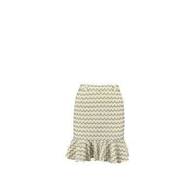 Sienna Wave-Textured Knit Mini Skirt