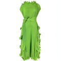 Iris Pleated Avant-Garde Midi Dress