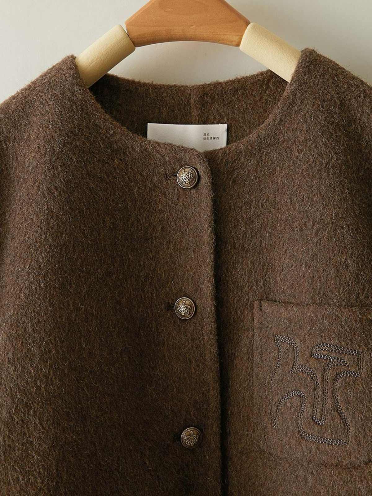 Freya Embroidered Reversible Wool Jacket