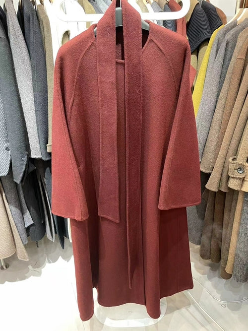 Women's Reversible Cashmere Coat – Elegant & Versatile Winter Style