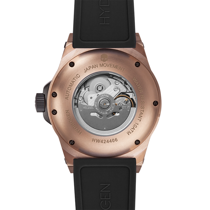 Vento Black Rose Gold Automatic Watch