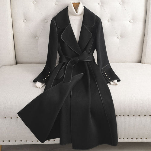 Charlotte Belted Slim-Fit Wool Coat