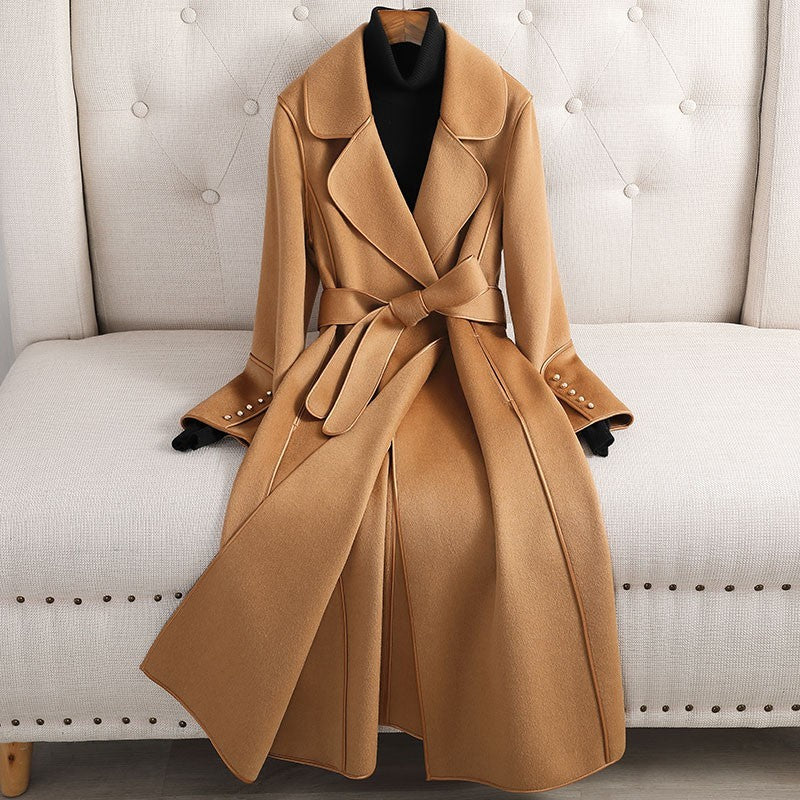 Charlotte Belted Slim-Fit Wool Coat