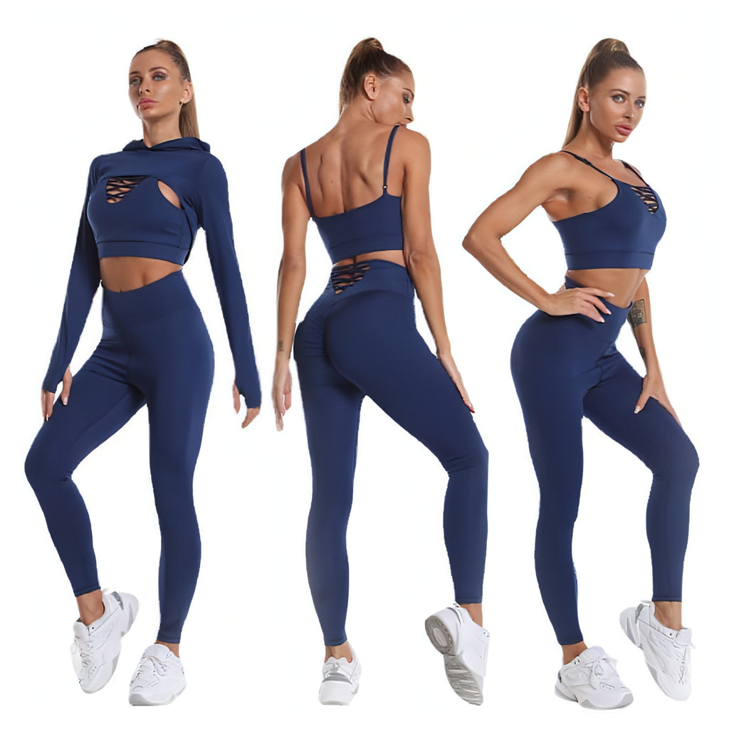 Aura Seamless Hooded Workout Set
